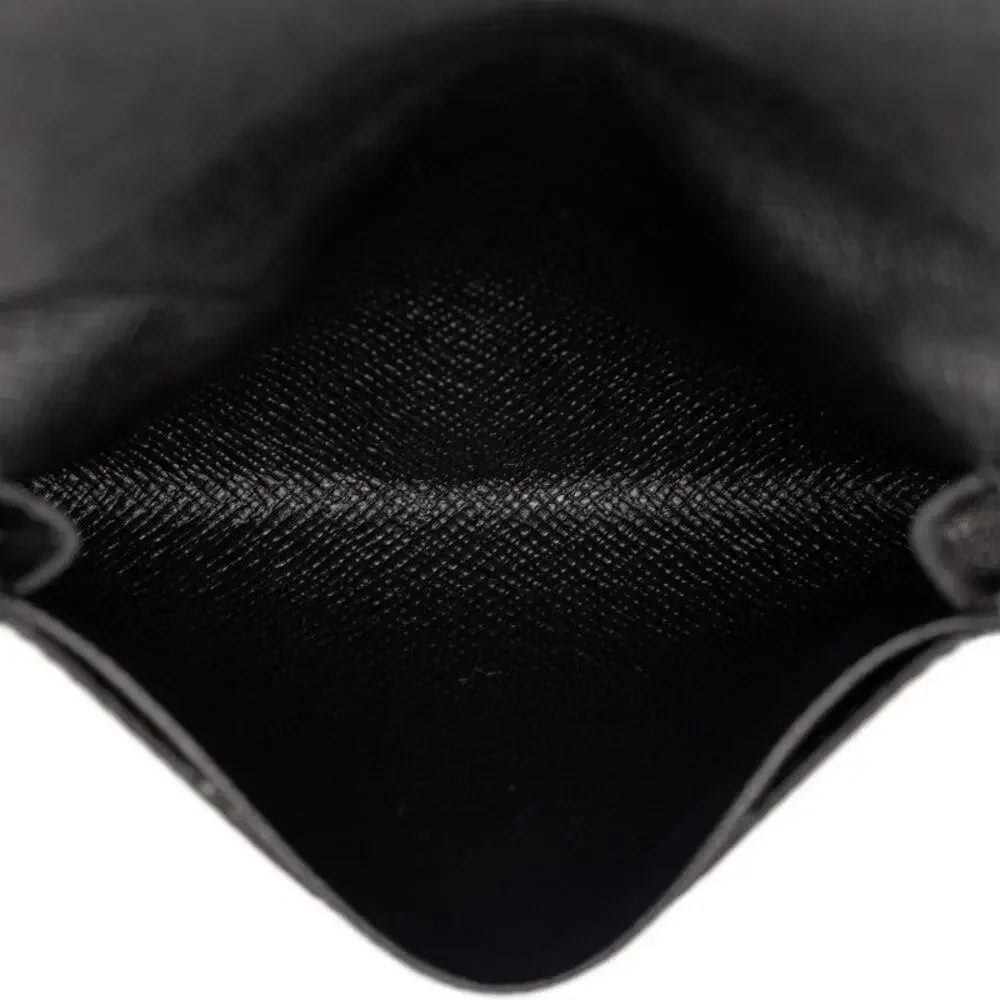 Louis Vuitton Taiga Enveloppe Cartes de Visite Leather Card Case Black